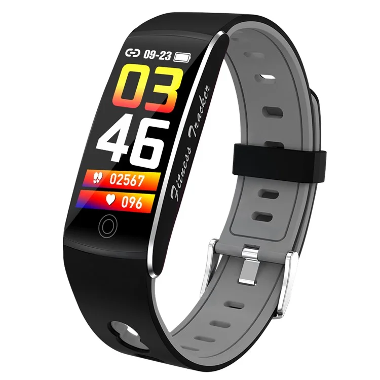 F10TA Smart Watch Heart Rate / Body Temperature Monitoring Wrist Bracelet Fitness Tracker - Grey