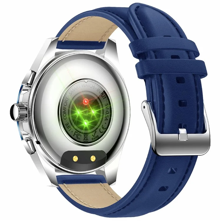 KC83 AMOLED -bildschirm Männer Smart Watch Bluetooth Call 1ATM Wasserdichtes Fitnessarmband Mit 2 Trägern - Blau