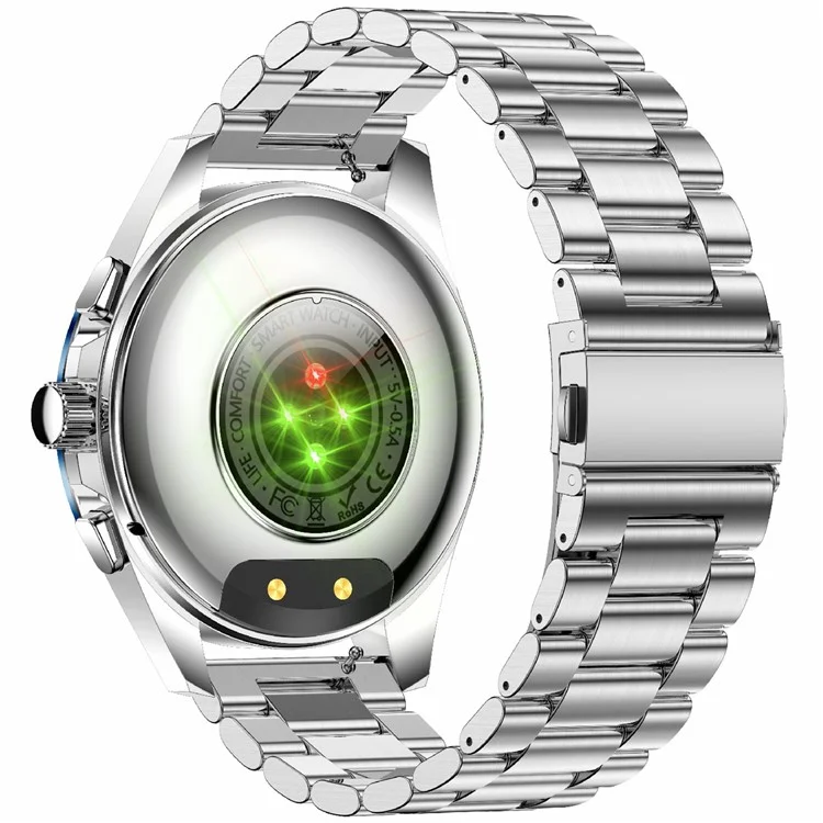 KC83 AMOLED -bildschirm Männer Smart Watch Bluetooth Call 1ATM Wasserdichtes Fitnessarmband Mit 2 Trägern - Blau