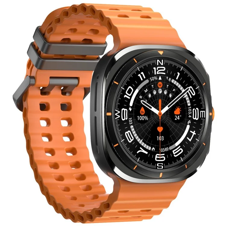 W7 1.43-inch AMOLED Screen Health Monitoring Smart Watch Waterproof Sports Smart Bracelet - Orange