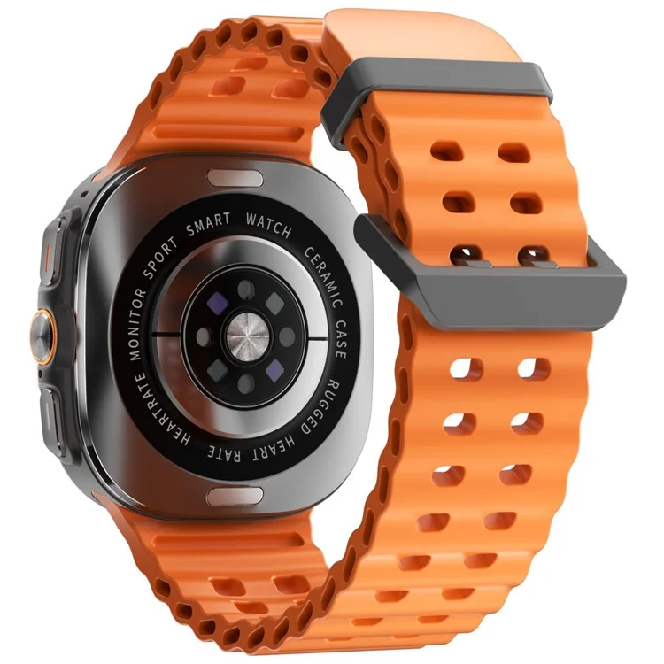 W7 1.43-inch AMOLED Screen Health Monitoring Smart Watch Waterproof Sports Smart Bracelet - Orange