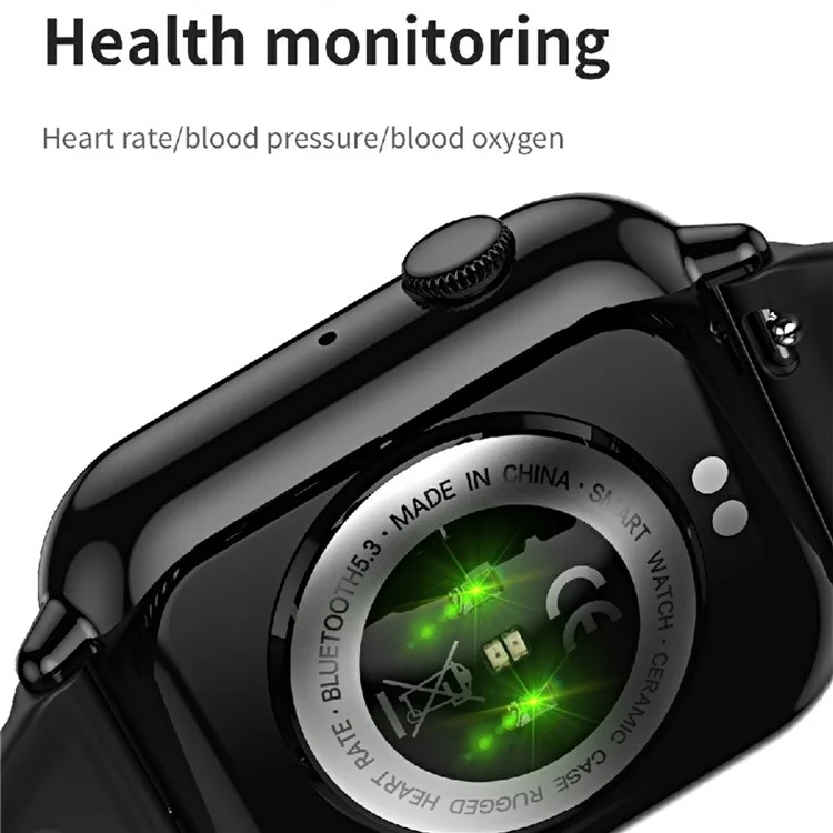 HD15 1.75-inch Touch Screen Women Waterproof Bluetooth-compatible Calling Smart Watch Fitness Tracker Smart Bracelet - Black