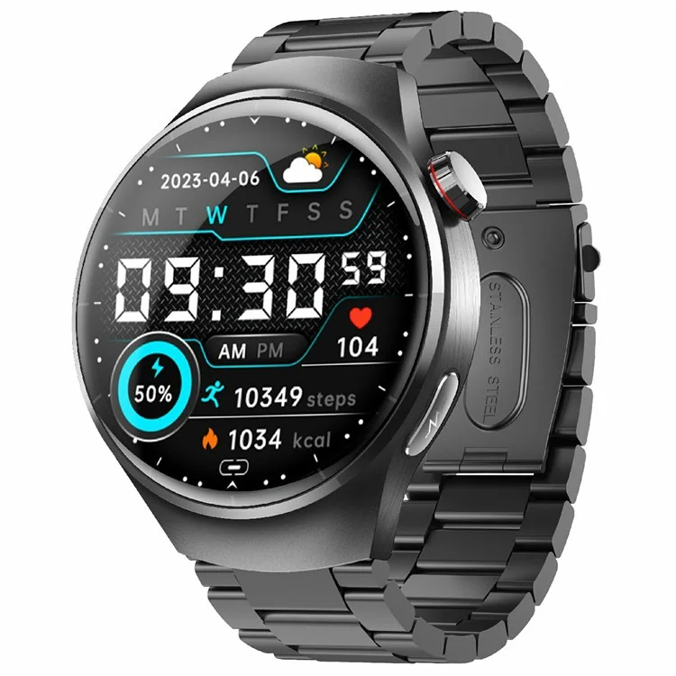 F600 Sports Smart Watch Monitor Monitor Fitness Tracker со Стальным Ремешком