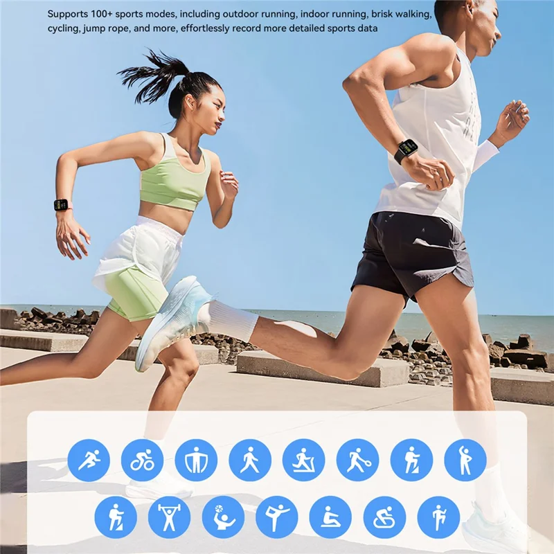 JOYROOM JR-FT5 Plus Smart Watch 1.96-inch Screen Sports Watch Answer / Make Call - Rose Gold