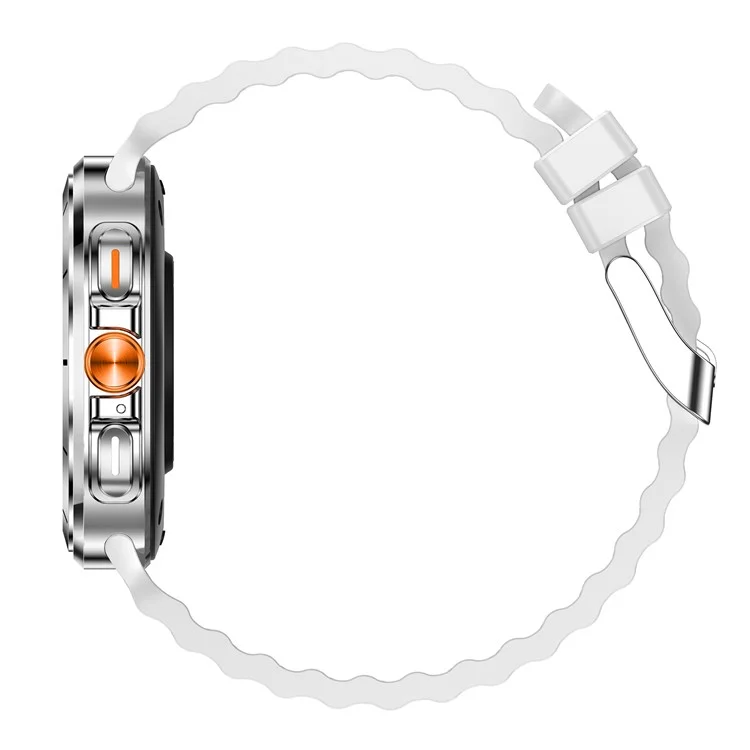 Z7 Ultra 1,46 Pouce Smart Watch Surveillant la Surveillance Des Sports Extérieurs Imperméables Bracelet Intelligent - Blanc