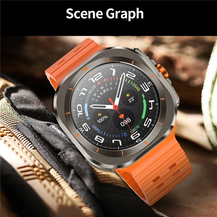 Z7 Ultra 1.46-inch Smart Watch Health Monitoring Waterproof Outdoor Sports Smart Bracelet - Black