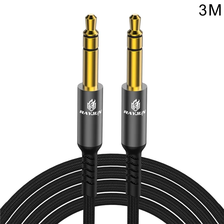 3m 6,35 mm Câble Audio Masculin à Mâle 1 / Câble TRS de 4 Pouces Avec Stéréo Stéréo Sound Quality Plated Jack Pour Guitares Bass Bass Bass