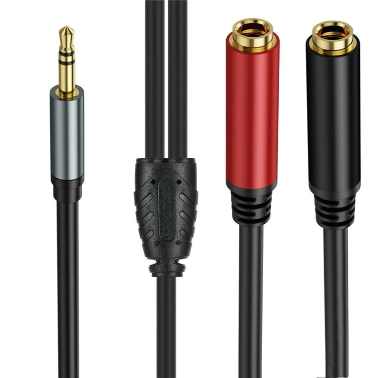 3m 3.5mm Male Stereo TRS to Two 6.35mm 1 / 4 Inch TS Female Stereo Breakout Cable Y Splitter Cable