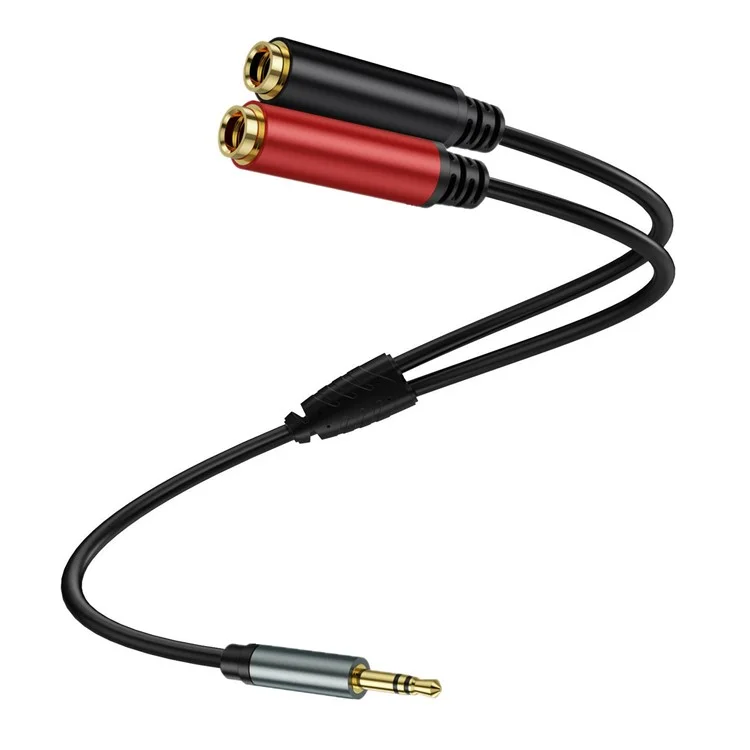 3m 3.5mm Male Stereo TRS to Two 6.35mm 1 / 4 Inch TS Female Stereo Breakout Cable Y Splitter Cable