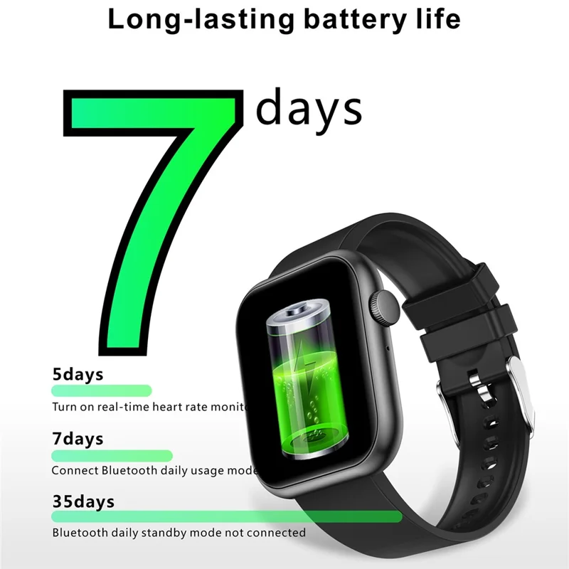 QX7PRO Smart Watch Smart Watch Monitoring Impermeable Bluetooth Llamadas al Aire Libre Sports Smart Bracelet - Negro