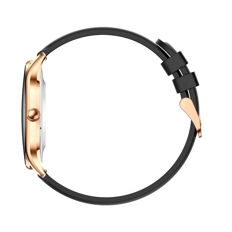 Qs36 Cinta de Silicone de 1,43 Polegadas Relógio Inteligente Freqüência Cardíaca Monitoramento do Sono Bluetooth Sport Watch - Preto