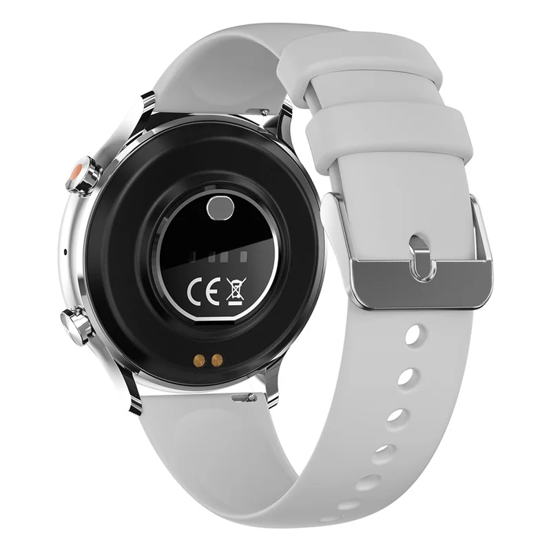 QS40 Silicone Strap 1.39-inch Ultra-Thin Smart Watch Health Monitoring Bluetooth-compatible Calling Sport Watch - Silver