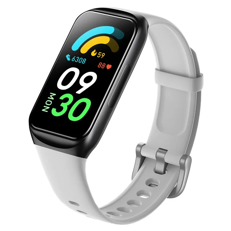 GTL2 Smart Band 1.47-inch Screen Heart Rate Health Monitoring Pedometer Sports Bracelet - White