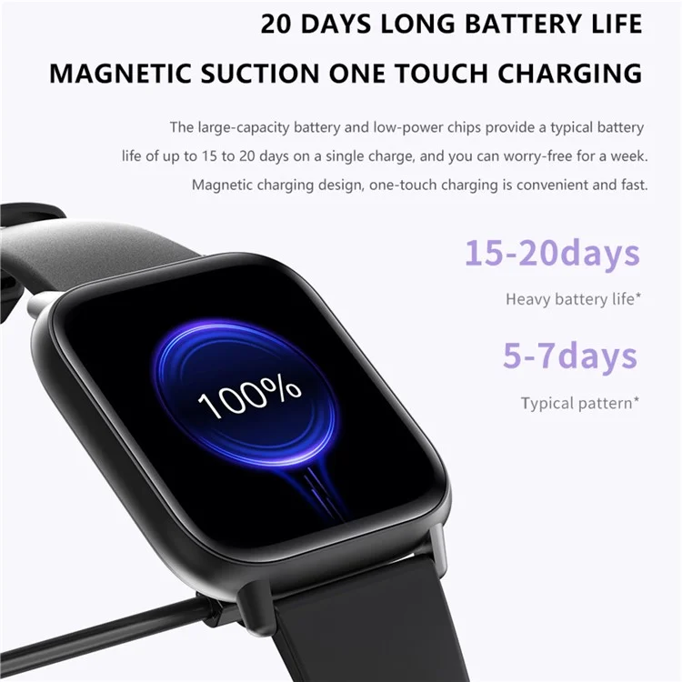 DM80 DM80 1,85 Pouces Smart Watch Ultra-mince Bluetooth Appelant le Somnifère de Surveillance de la Santé de la Fréquence de Santé - or