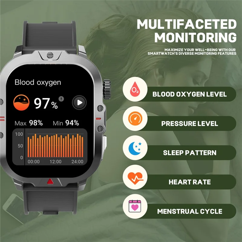 V17 Smart Watch Bluetooth Call Monitor Multi-Sport Tracker Tracker IP68 Водонепроницаемые Интеллектуальные Часы, Силиконовый Ремешок - Апельсин