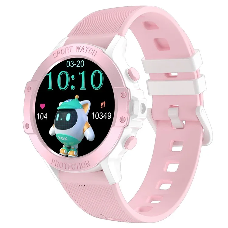 G26 Multi-function Children Smart Watch Weather Forecast Sports Bracelet with Alarm and Flashlight - Pink