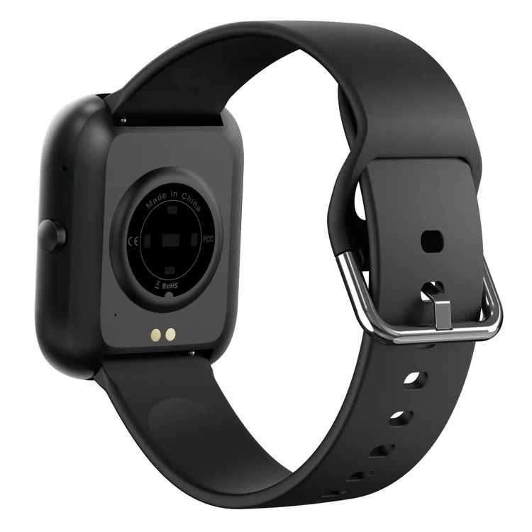 C08 1.91 Pulgadas Smart Watch Bluetooth Llamadas a la Salud Monitoreo de la Música Control Sport Watch - Negro