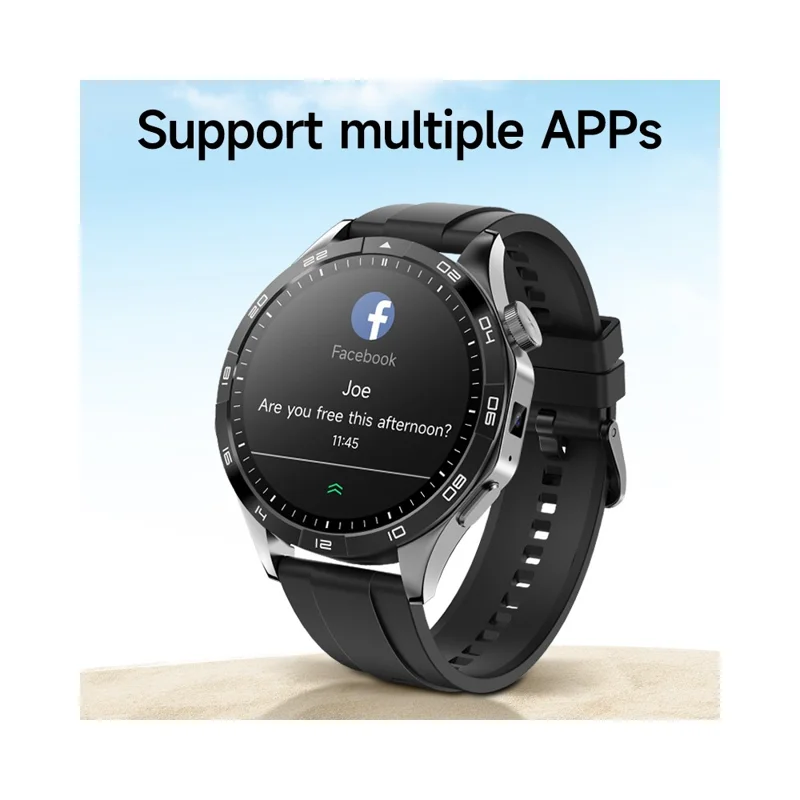 LM01 2+16G 1.43-inch AMOLED Smart Watch 4G SIM Card Android 8.1 Smart Sport Watch, for Europe Asia Africa - Green