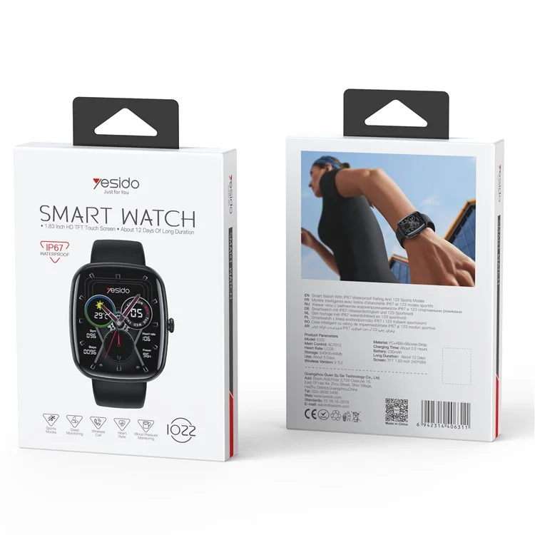 Bluetooth Call Bluetooth Smart Watch Monitor IP67 Bracelet Sportif Imperméable IP67