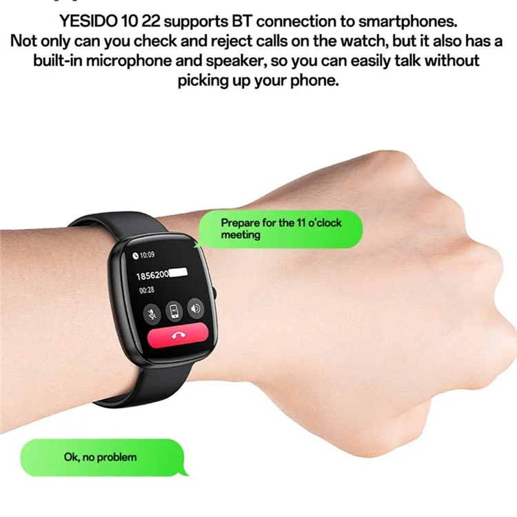 Bluetooth Call Bluetooth Smart Watch Monitor IP67 Bracelet Sportif Imperméable IP67