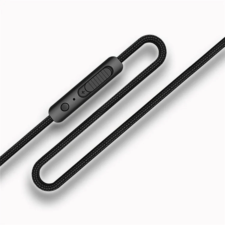 Cable de audio de 1,5 m con enchapado en oro de 3,5 mm de macho a macho con micrófono integrado para auriculares AUX