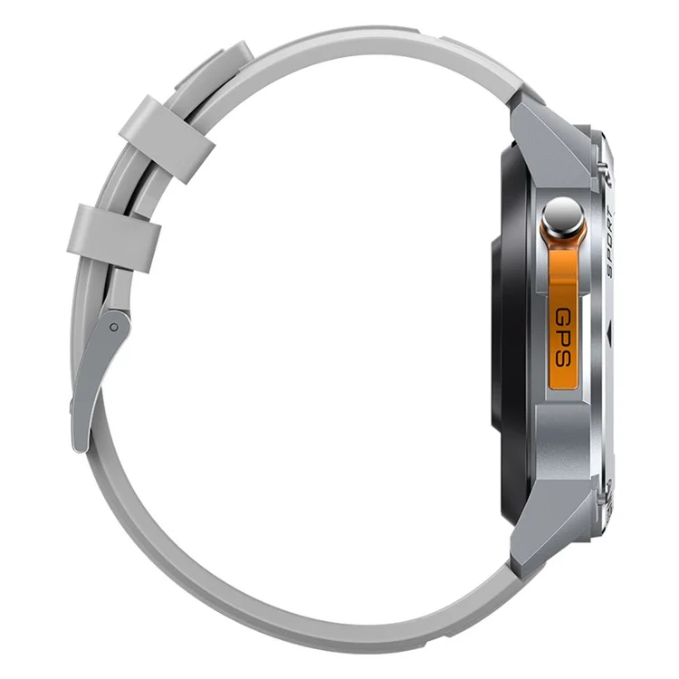 ZEBLAZE Stratos 2 Ultra 1.43-inch AMOLED Screen Bluetooth-compatible Call GPS Sports Watch Health Monitor Smart Watch - Silver