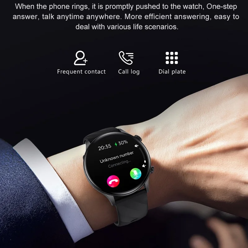 ZW63 Bluetooth-compatible Call Smart Watch Heart Rate Sleep Body Temperature Monitoring Sports Watch - Gold