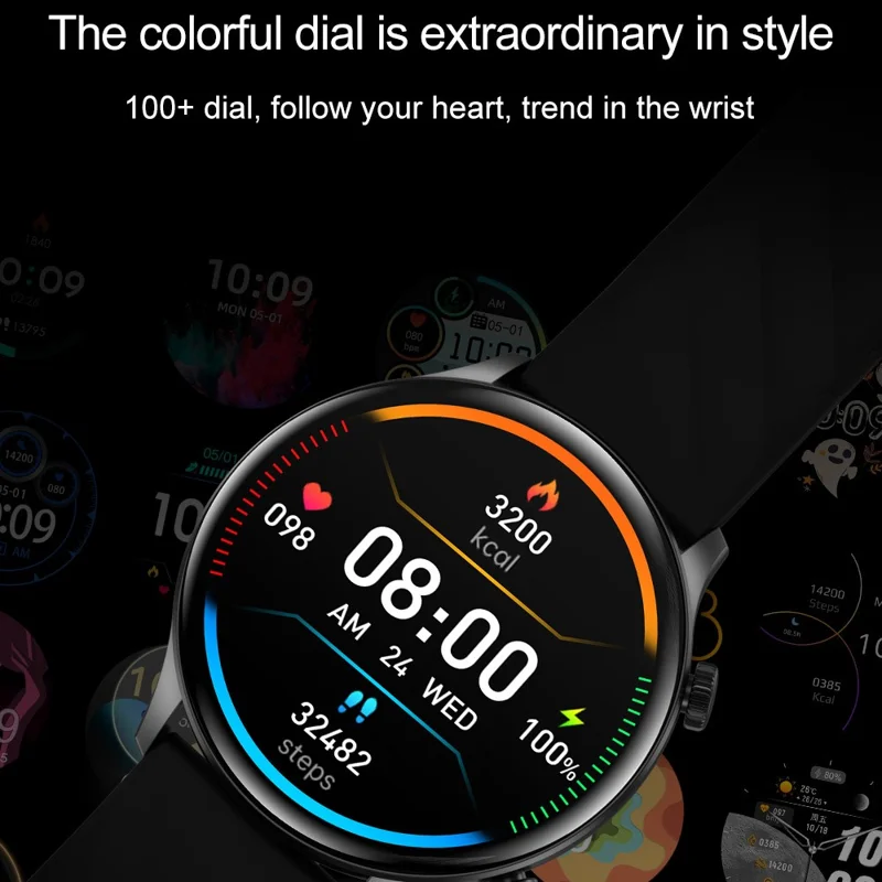ZW63 Bluetooth-compatible Call Smart Watch Heart Rate Sleep Body Temperature Monitoring Sports Watch - Gold