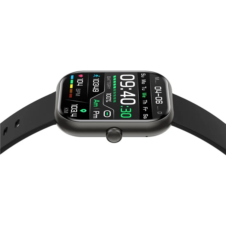 ZW65 2.01-inch Screen Smart Watch Health Monitor Bluetooth-compatible Call Waterproof Sports Watch - Black