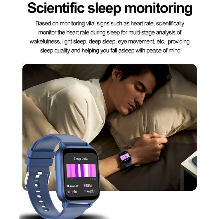 ZW36 1.83-inch Touch Screen Smart Watch Health Monitoring Waterproof Sports Watch - Black
