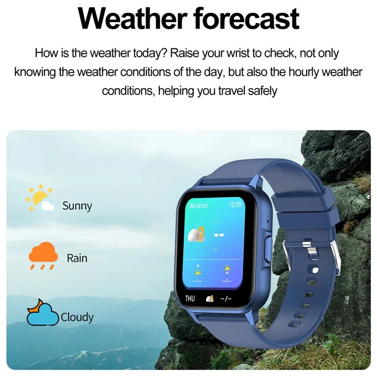 ZW36 1.83-inch Touch Screen Smart Watch Health Monitoring Waterproof Sports Watch - Black