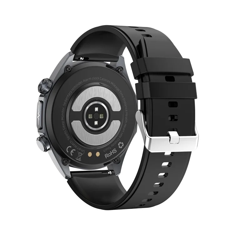 TK29 Силиконовый Ремешок AMOLED Screen Smart Watch Monitoring Monitoring Sleep Sports Watch - Черный