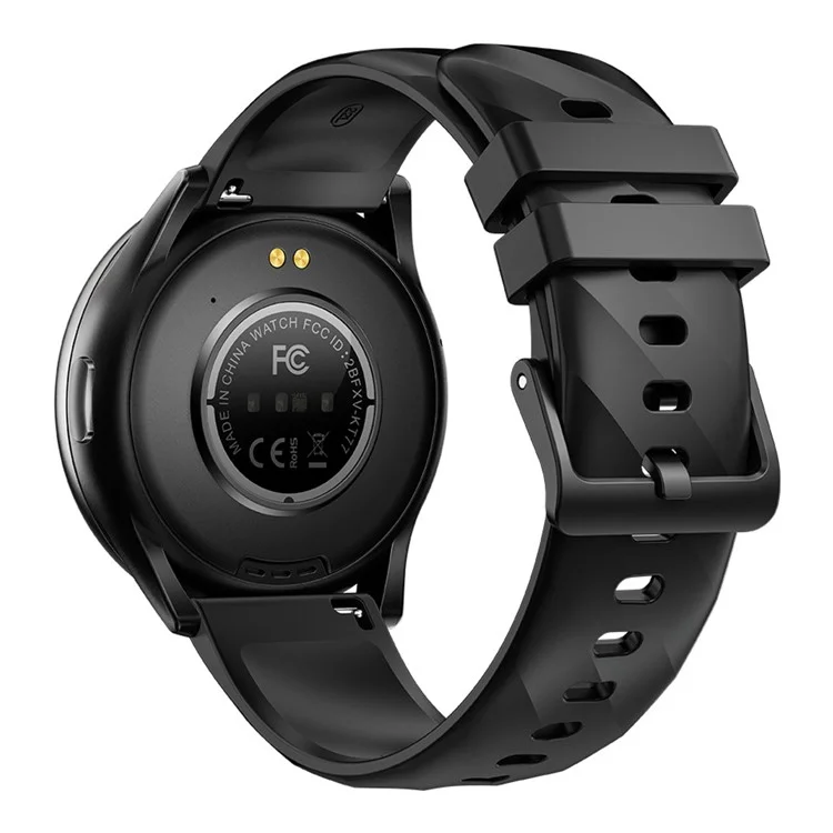KT77 Bluetooth-compatible Call Smart Watch 1.46-inch Screen Heart Rate Sleep Monitoring Sports Watch - Black