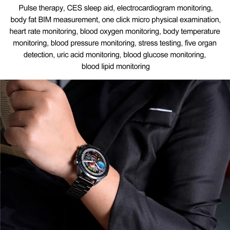 TK29 Steel Strap AMOLED Screen Smart Watch Sleep Health Monitoring Sports Watch
