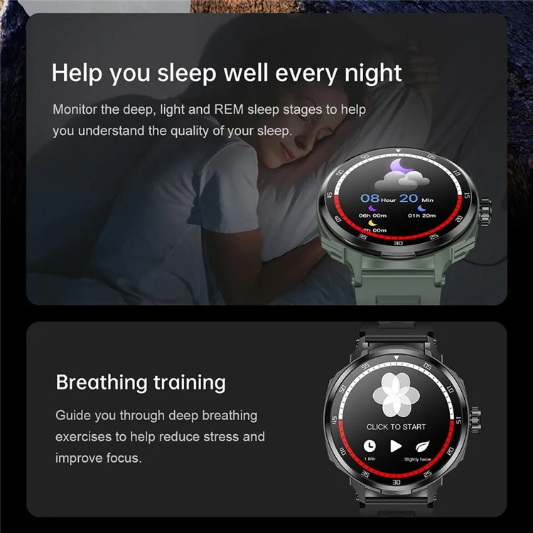 D11 2-in-1 TWS Earphones Smart Watch Bluetooth-compatible Call Health Monitoring Sports Watch - Black