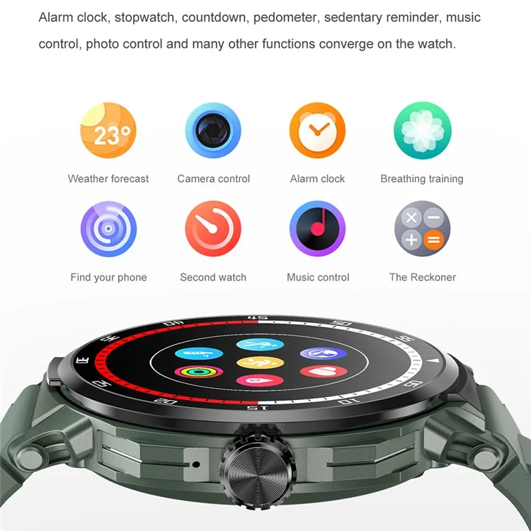 D11 2-in-1 TWS Earphones Smart Watch Bluetooth-compatible Call Health Monitoring Sports Watch - Black