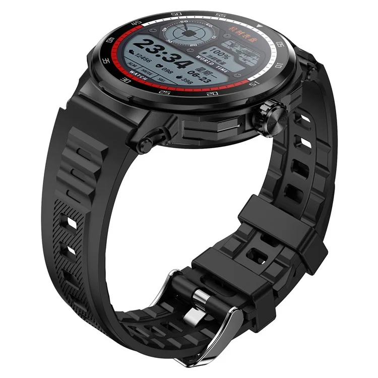 D11 2-in-1 TWS Earphones Smart Watch Bluetooth-compatible Call Health Monitoring Sports Watch - Black