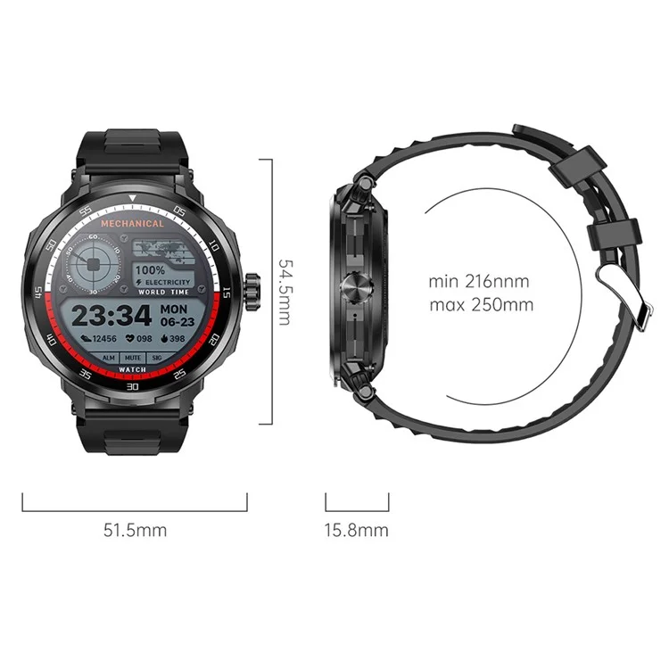 D11 2-in-1 TWS Earphones Smart Watch Bluetooth-compatible Call Health Monitoring Sports Watch - Black