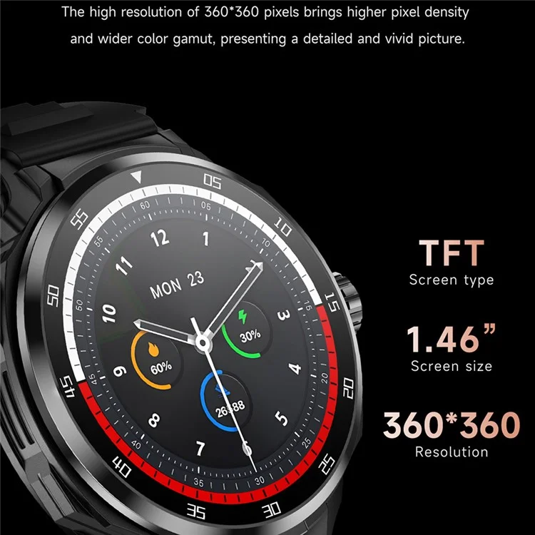 D11 2-in-1 TWS Earphones Smart Watch Bluetooth-compatible Call Health Monitoring Sports Watch - Black