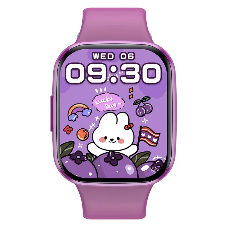 Orologio intelligente per bambini Wish 6 con monitoraggio della salute, fitness tracker interattivo e gestione delle attività con ricompense - Viola