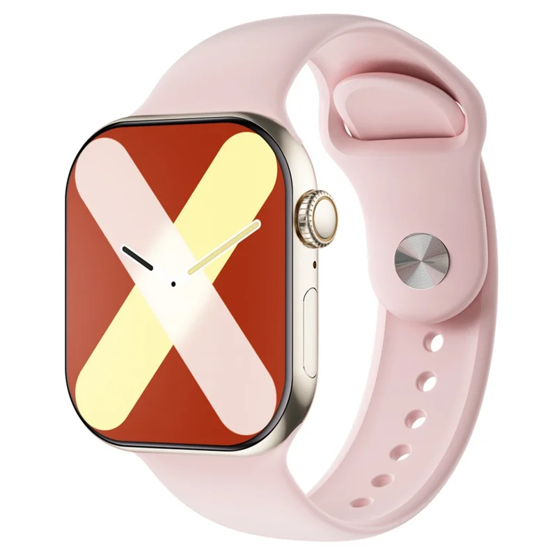 W10 Pro 2.08-inch Touch Screen Smart Watch 24H Heart Rate Monitor Sports Wristband - Gold