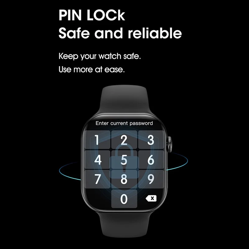 W10 Pro 2.08-inch Touch Screen Smart Watch 24H Heart Rate Monitor Sports Wristband - Gold