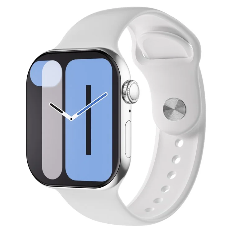 Reloj inteligente W10 Pro con pantalla táctil de 2,08 pulgadas, monitor de frecuencia cardíaca las 24 horas y brazalete deportivo - Blanco