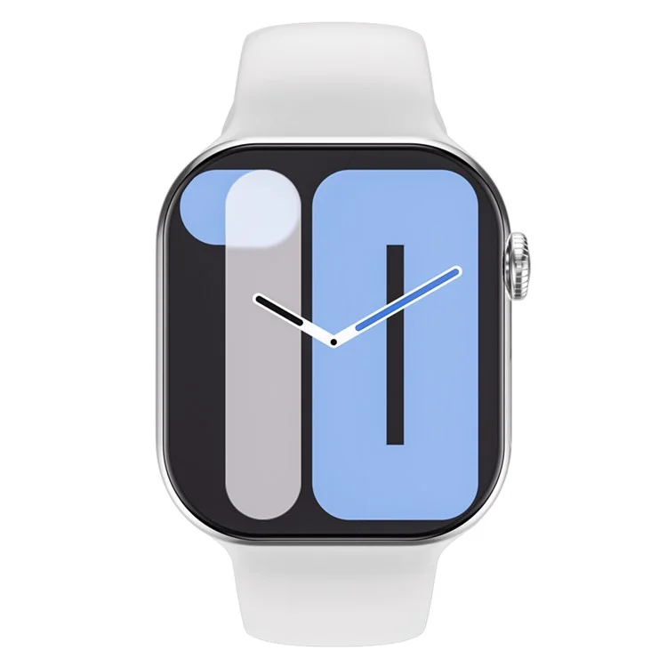Reloj inteligente W10 Pro con pantalla táctil de 2,08 pulgadas, monitor de frecuencia cardíaca las 24 horas y brazalete deportivo - Blanco