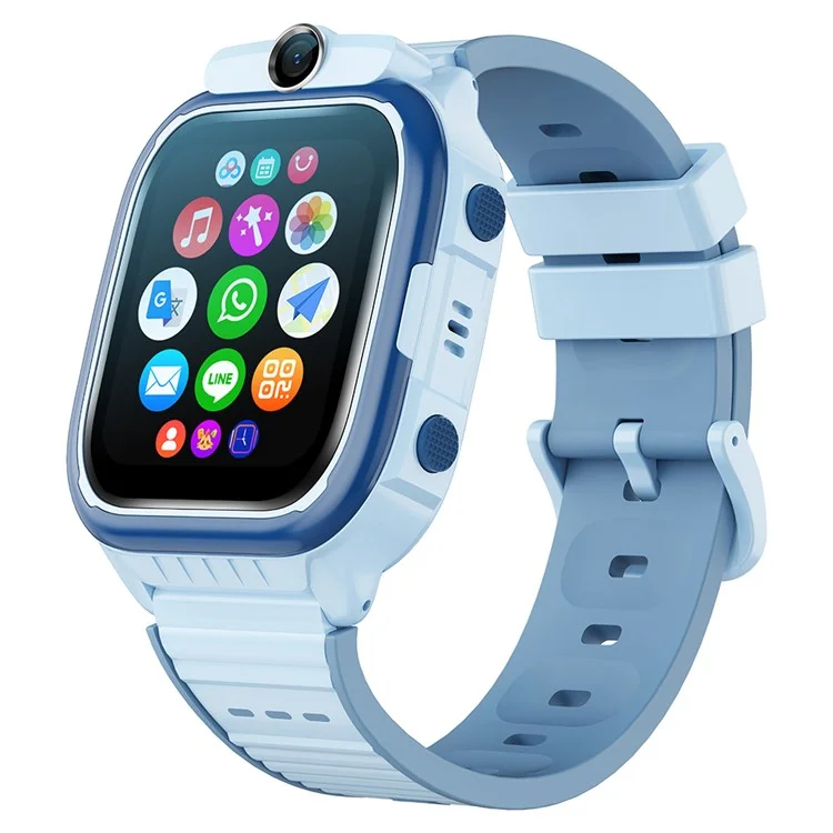 K61 Kids Smart Watch Children Student Camera Video Call Alarm Clock Smart Bracelet - Blue