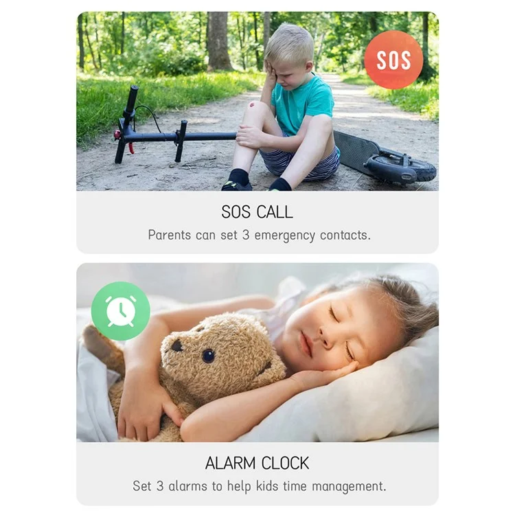 K61 Kids Smart Watch Children Student Camera Video Call Alarm Clock Smart Bracelet - Blue