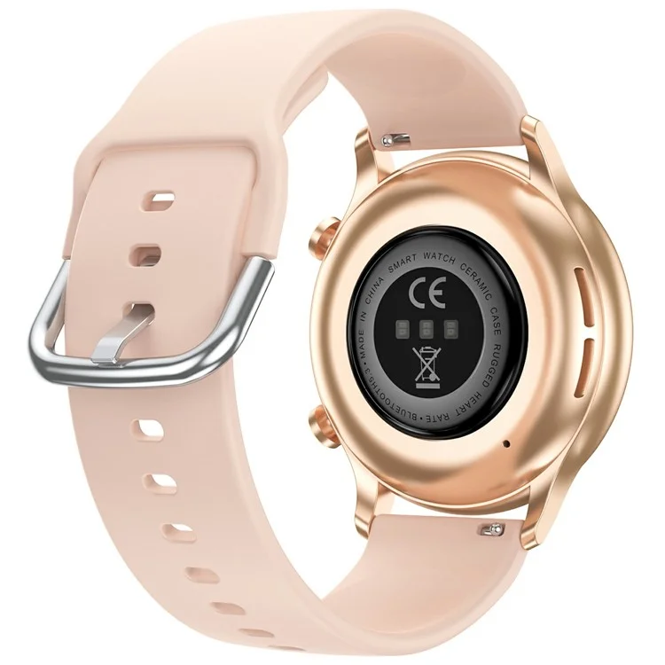 CY19 1.32 inch AMOLED Screen Bluetooth-compatible Call Ultra-Thin Women Health Monitoring Smart Watch - Pink
