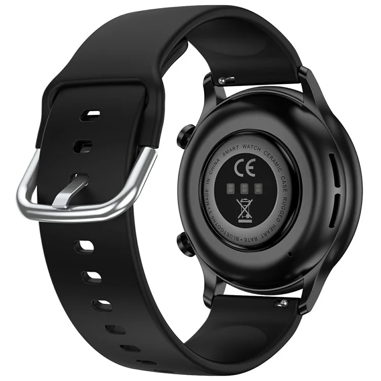 CY19 1.32 inch AMOLED Screen Bluetooth-compatible Call Ultra-Thin Women Health Monitoring Smart Watch - Black