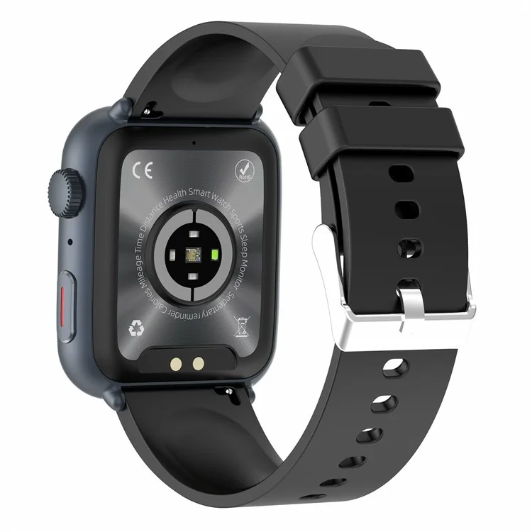 T92 Bluetooth-compatible Call Sports Watch Body Temperature Heart Rate Health Monitoring Smart Watch - Black