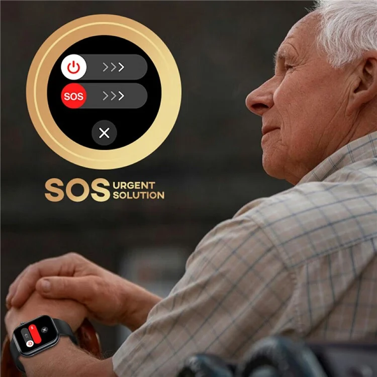 ET587 Bluetooth-Anruf-Sportuhr mit Körper-EKG, Temperatur-Gesundheitsüberwachung, AMOLED-Bildschirm und Smartwatch - Schwarz